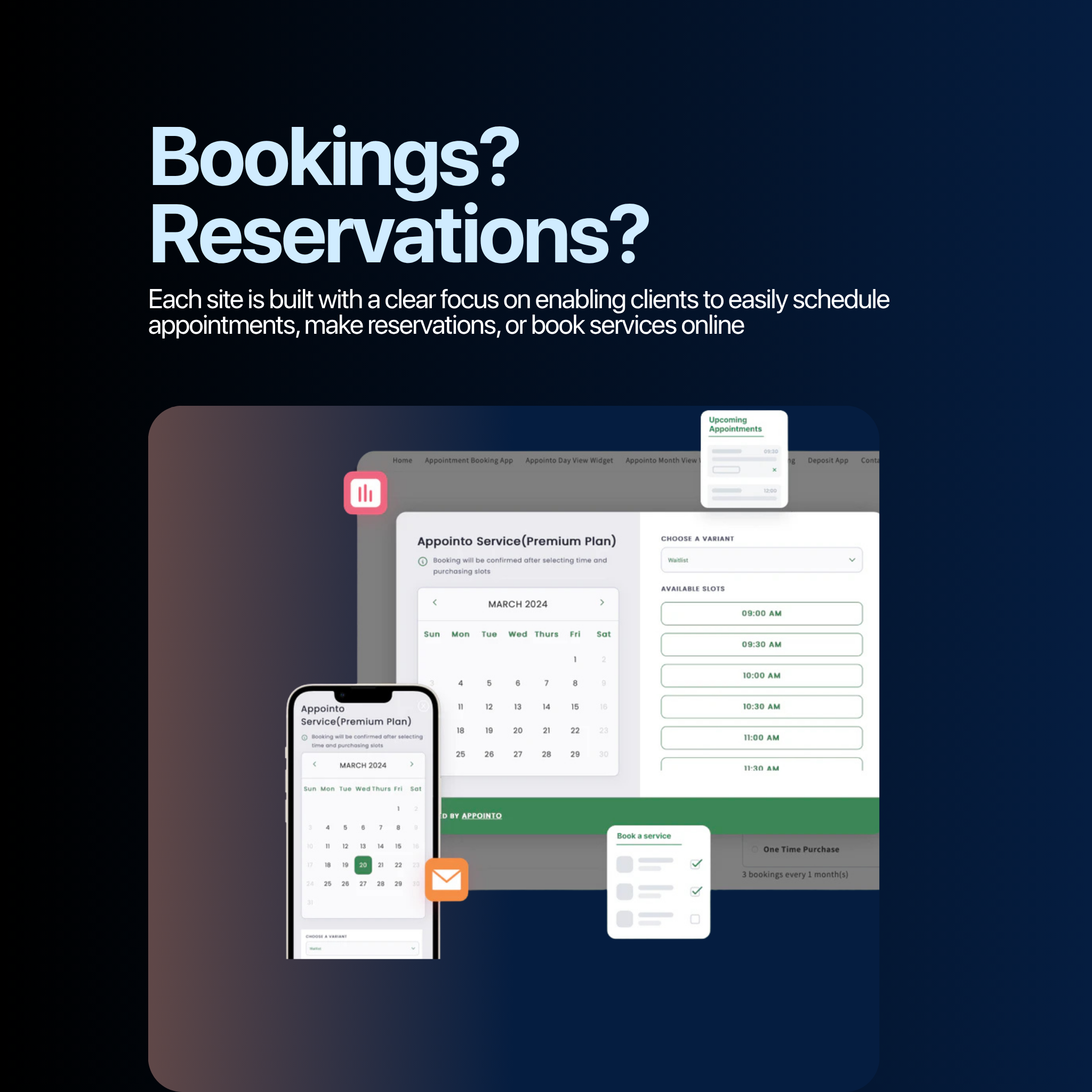 Manage your bookings and reservations effortlessly with ORAMA’s easy-to-use online system — perfect for businesses of all sizes looking to streamline scheduling.