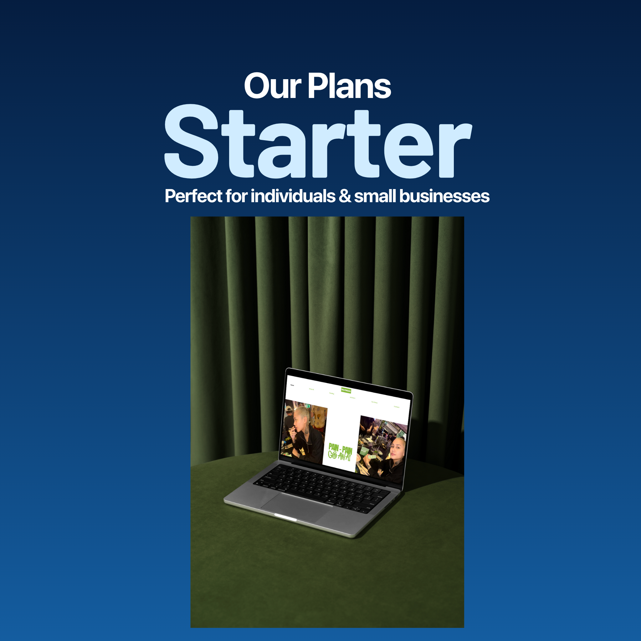 As a small business owner, you wear a lot of hats and managing your website shouldn’t be one of them. That’s why we designed our Starter Plan specifically for small teams like yours. It’s not just about getting a website live. It’s about having someone in your corner who helps you grow it, improve it, and make it work for your business every single month.